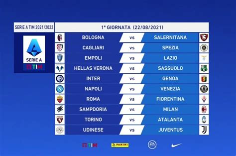 serie a italy fixtures
